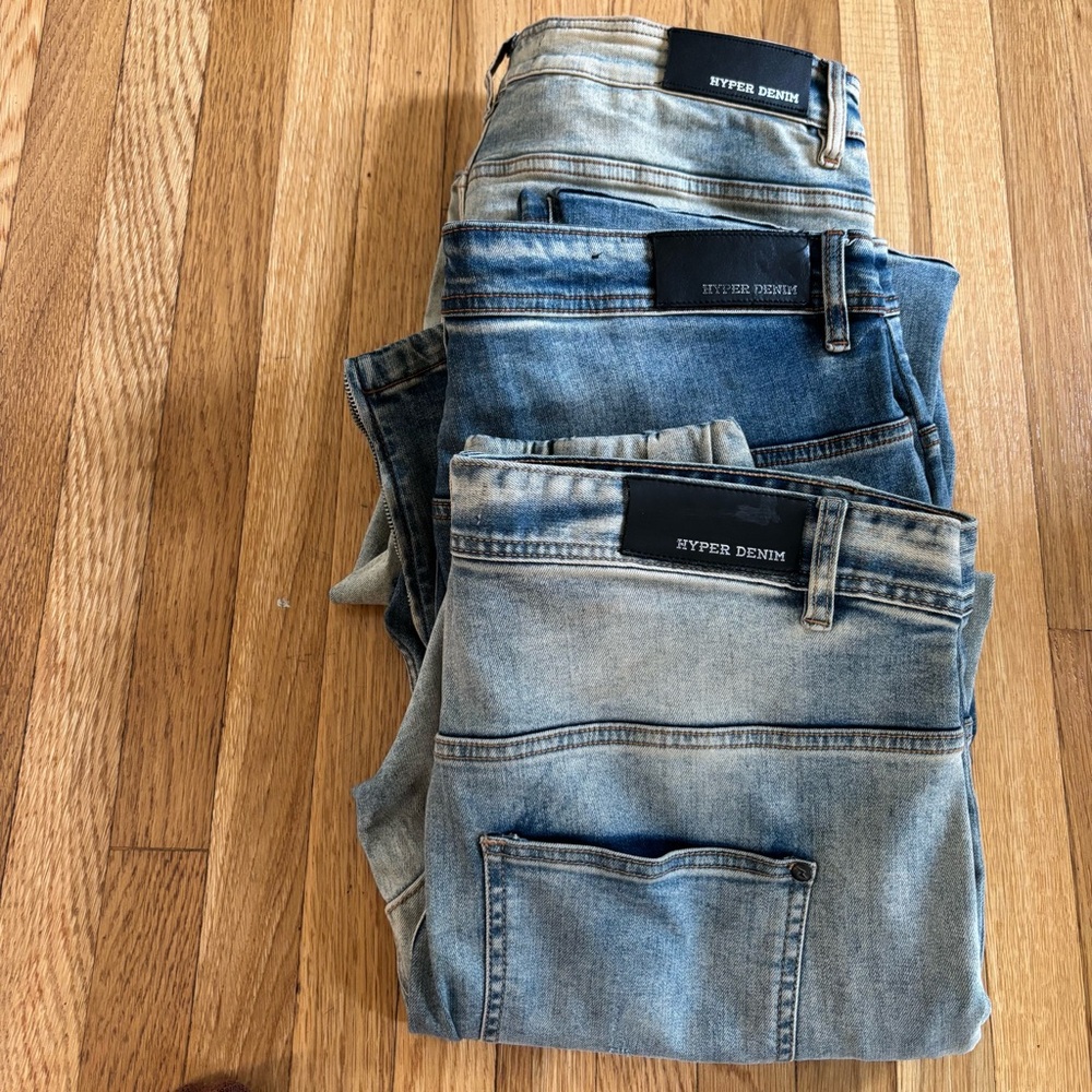 Lot! Hyper Denim Men's Blue skinny denim Jeans